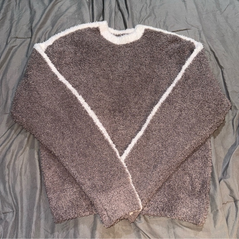 SKIMS COZY UNISEX PULLOVER RARE ! ‘GREY CHALK MULTI’